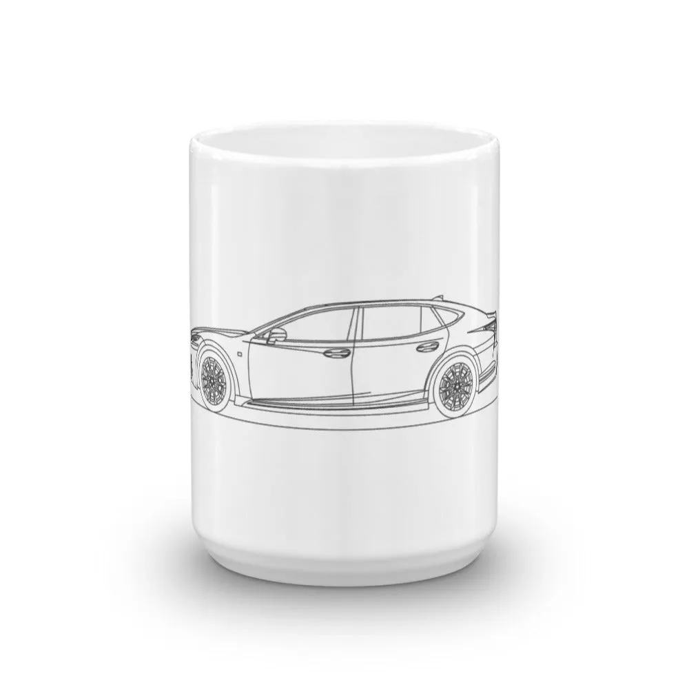 Lexus LS 500h Silhouette Mug