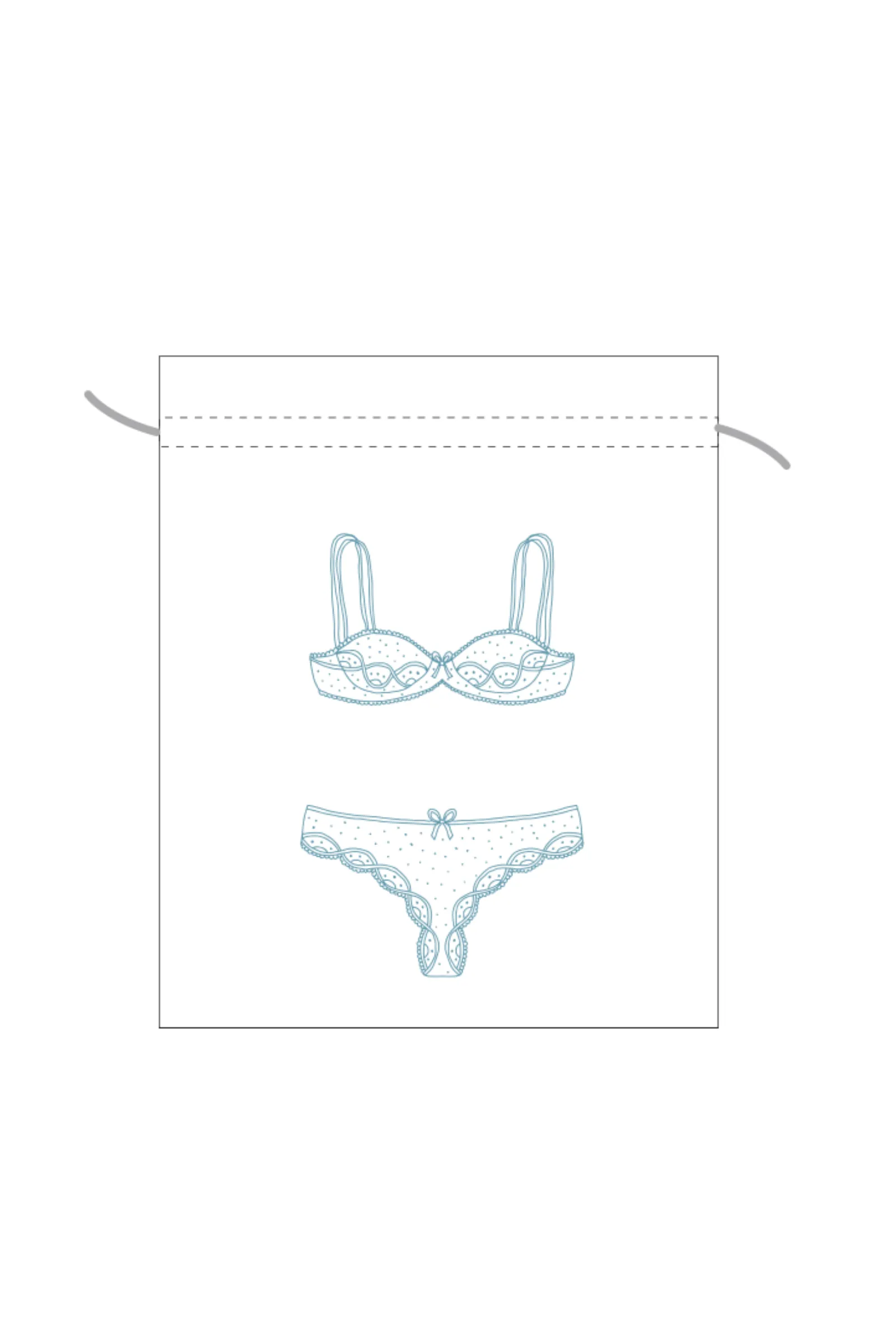 Lingerie Bag - Grey