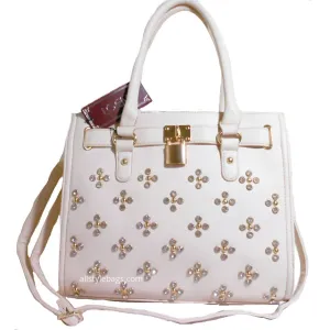 LOEM Shoulder bag handbag Tote Designer inspired Rhinestone Studs F17E