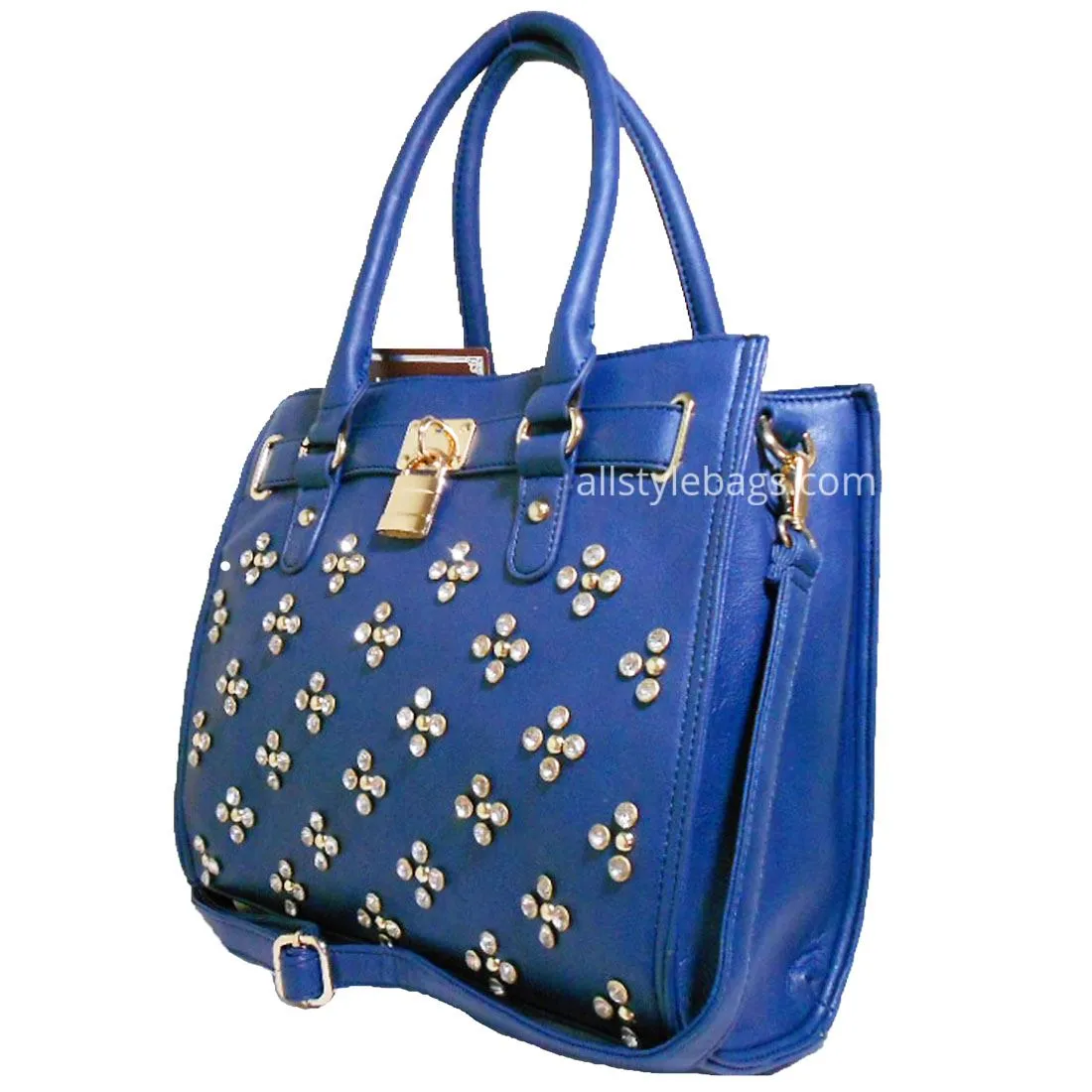 LOEM Shoulder bag handbag Tote Designer inspired Rhinestone Studs F17E