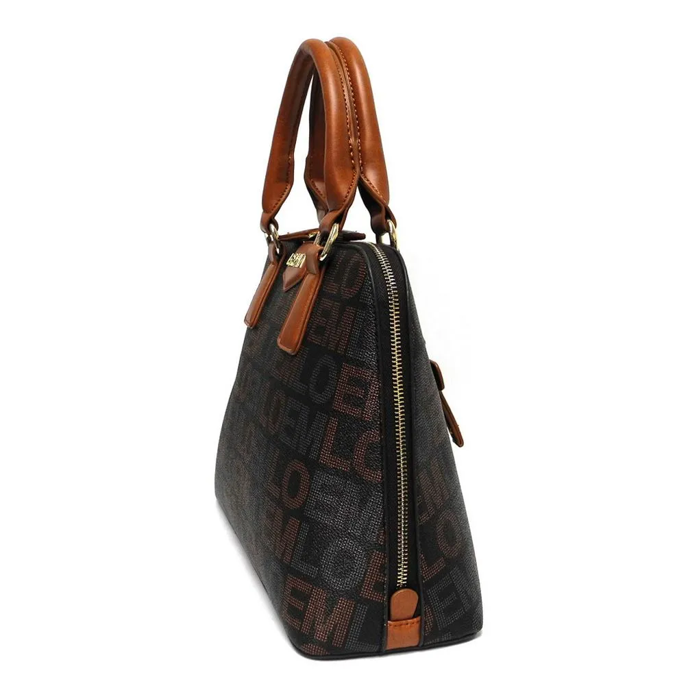 LOEM signature Print trapezoid shoulder Bag handbag Ivy beige golden brand