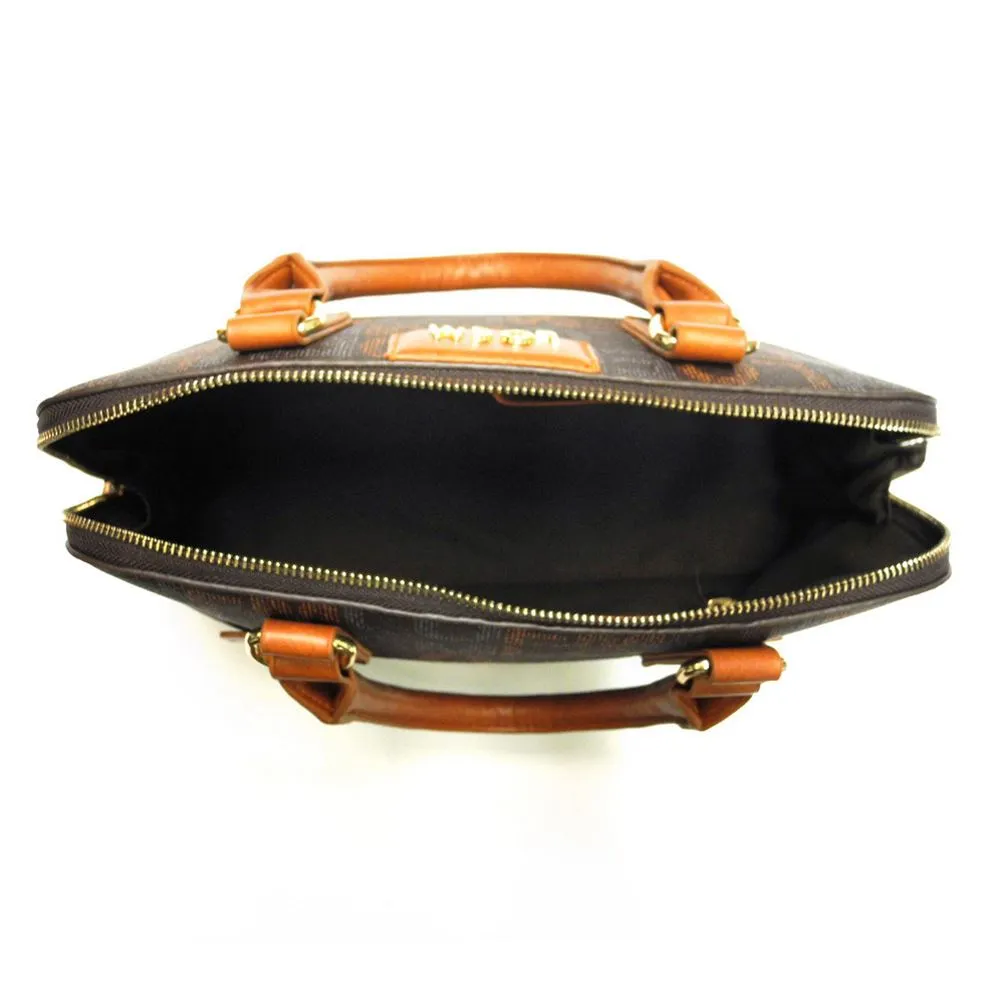 LOEM signature Print trapezoid shoulder Bag handbag Ivy beige golden brand