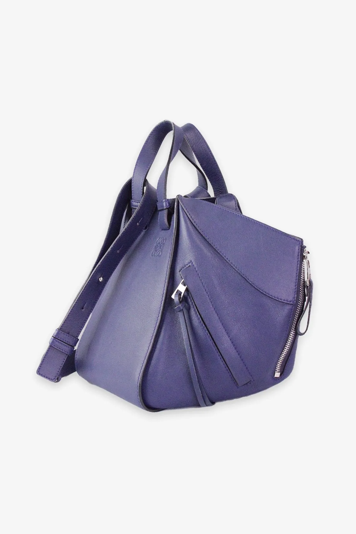 Loewe Navy Hammock Handbag