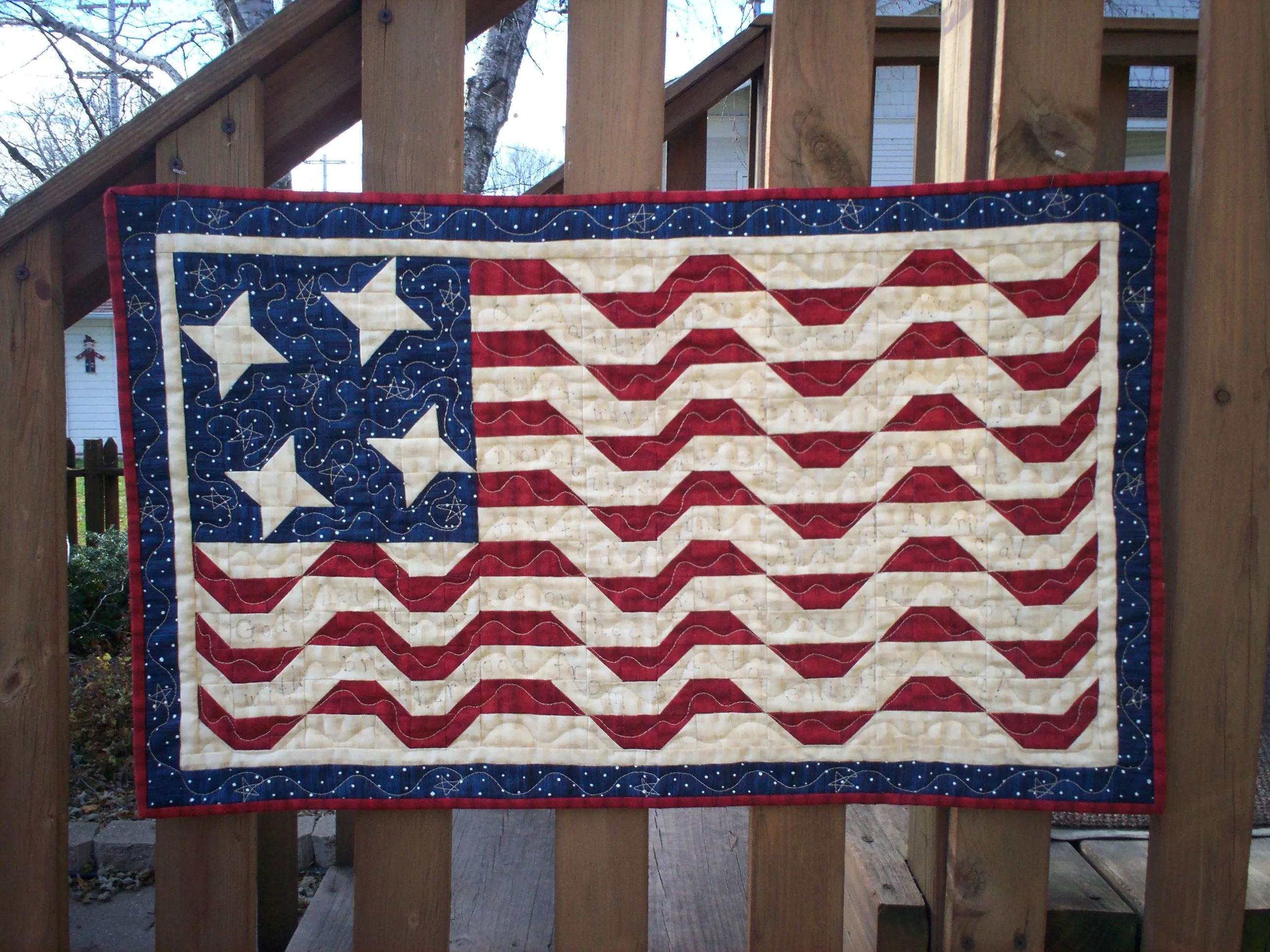 Long May She Wave Quilt Pattern