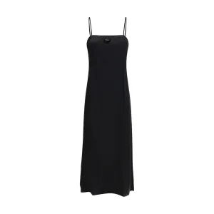 Long silk slip Dress