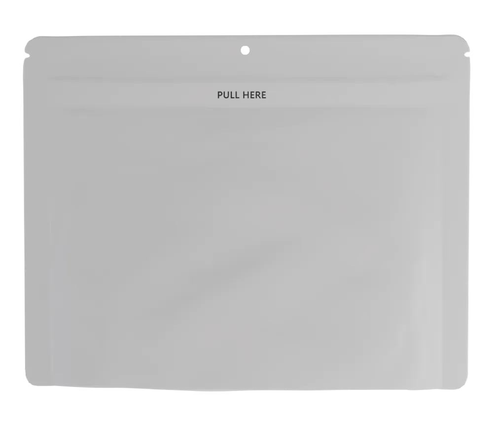 Loud Lock Grip N Pull 12" x 9" Mylar Exit Bag - Child Resistant Pending - Opaque Black or White (50, 100 or 300 Count)
