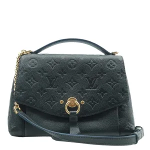LOUIS VUITTON Blanche BB Empreinte Leather Shoulder Bag Black