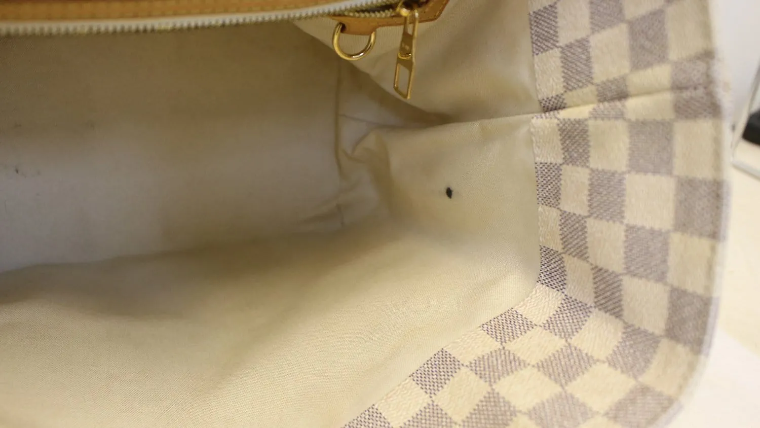 LOUIS VUITTON Damier Azur Canvas Cabas PM Beach Bag Limited