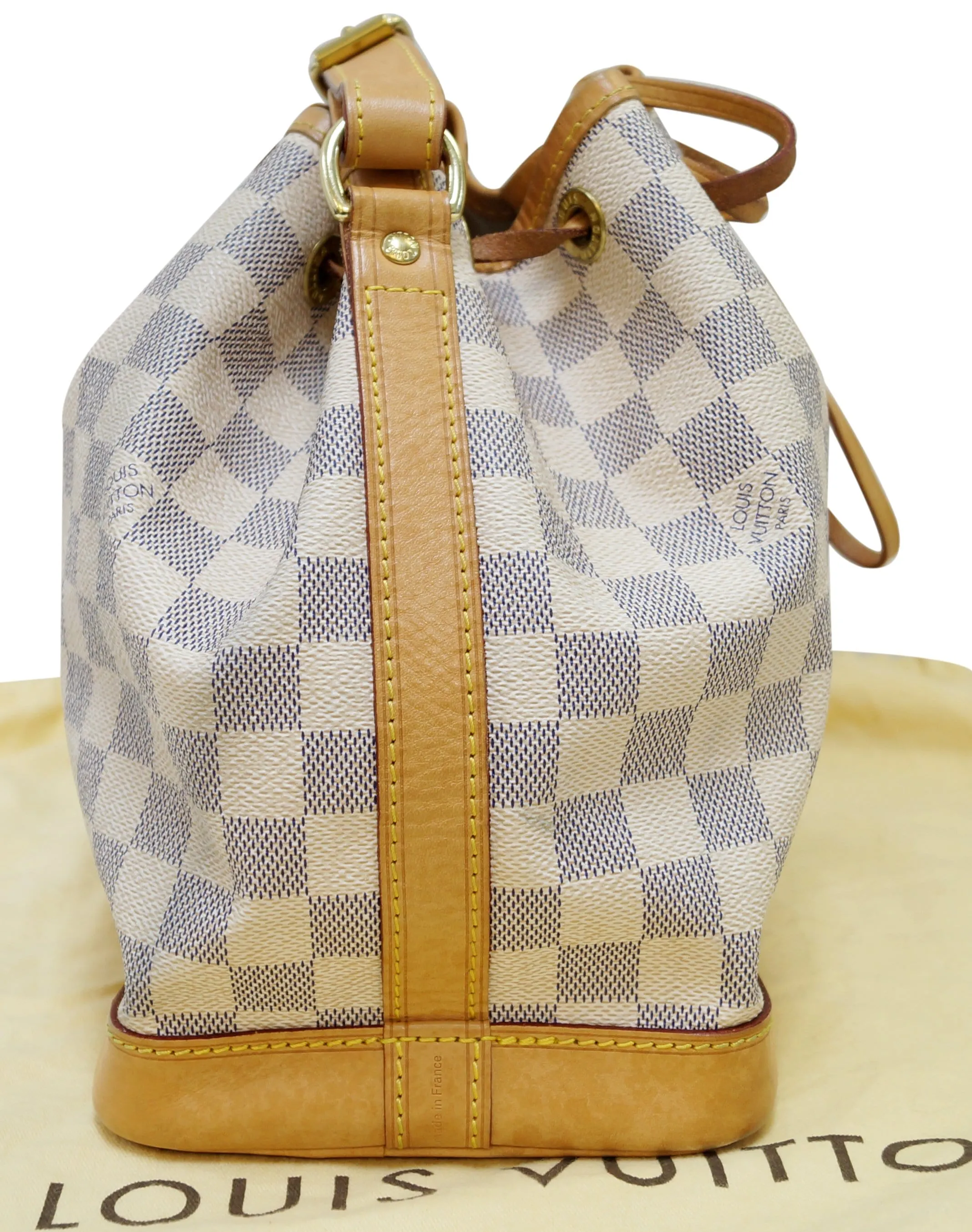 LOUIS VUITTON Damier Azur Canvas Noe BB Shoulder Crossbody Bag