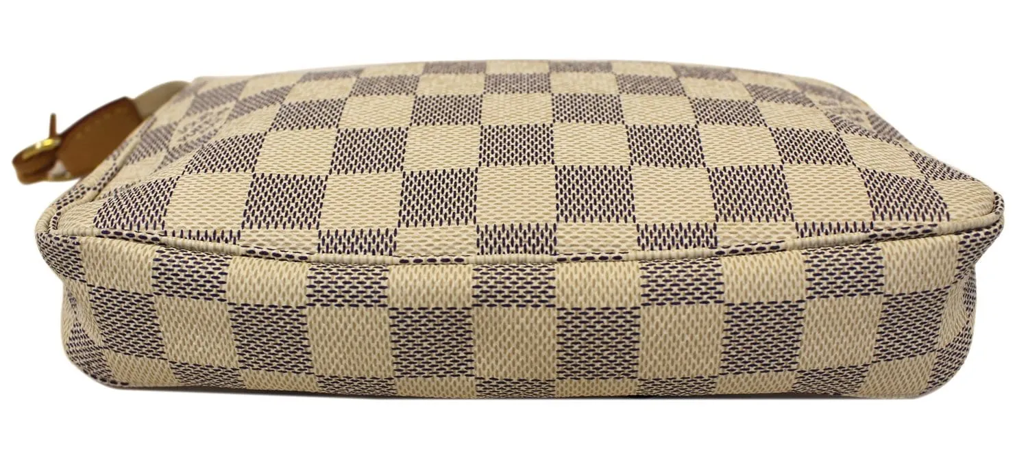 LOUIS VUITTON Damier Azur White Pochette Accessoires Pouch