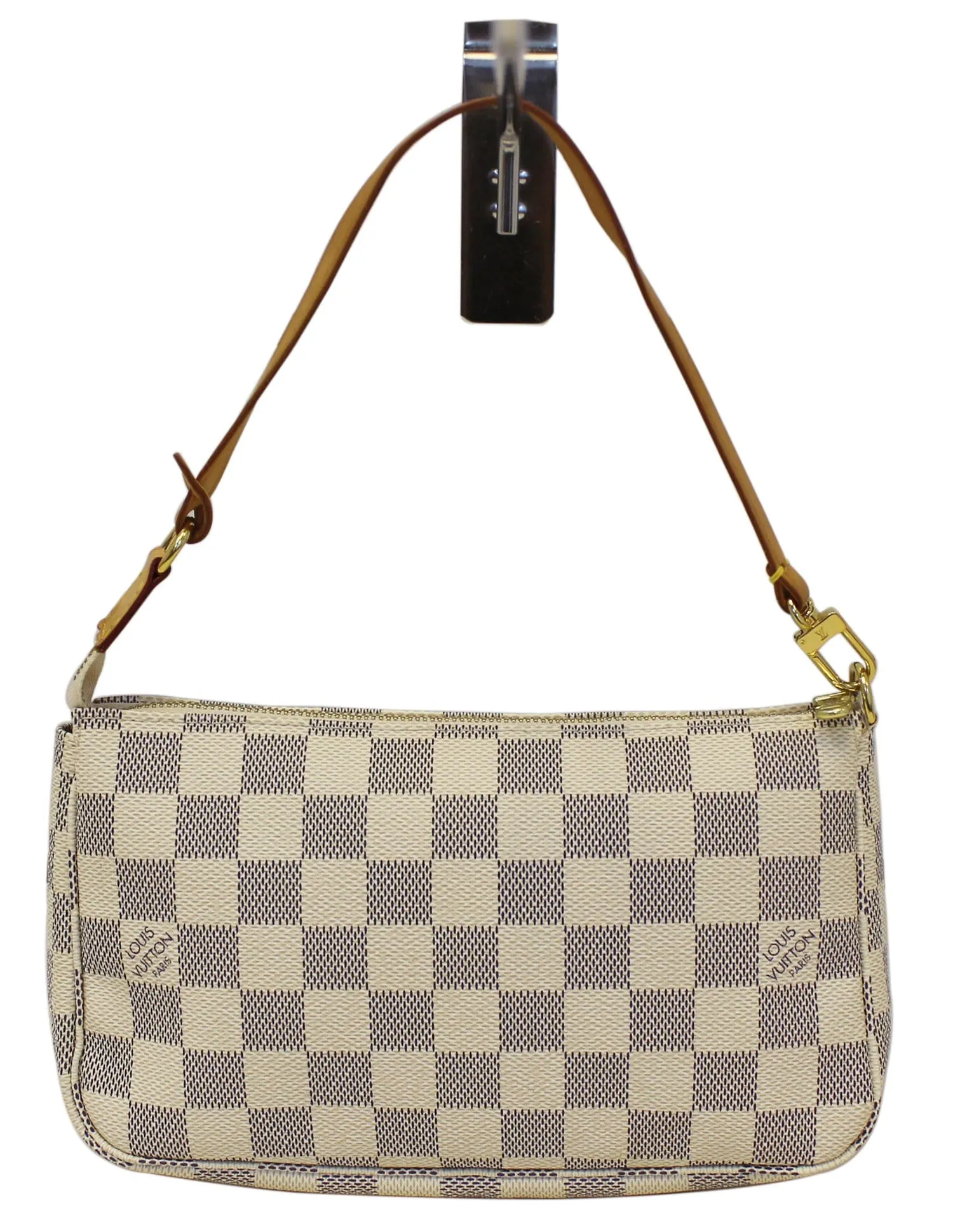 LOUIS VUITTON Damier Azur White Pochette Accessoires Pouch