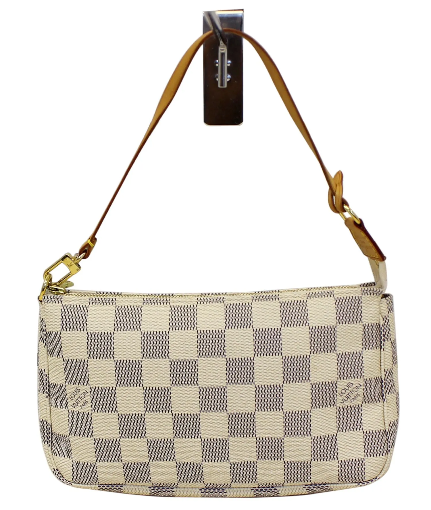 LOUIS VUITTON Damier Azur White Pochette Accessoires Pouch