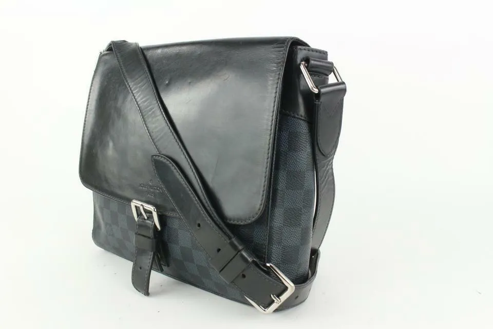 Louis Vuitton Damier Cobalt Newport PM Messenger Crossbody Bag 910lv90