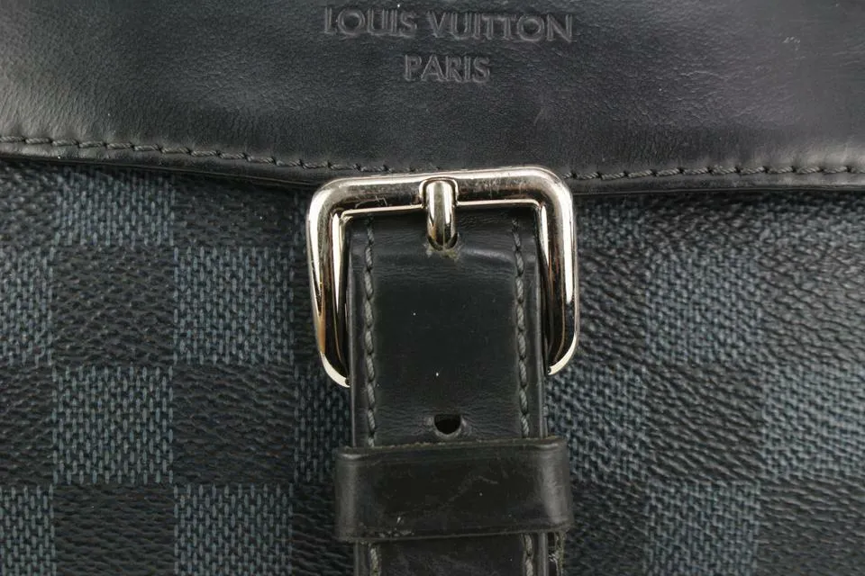Louis Vuitton Damier Cobalt Newport PM Messenger Crossbody Bag 910lv90