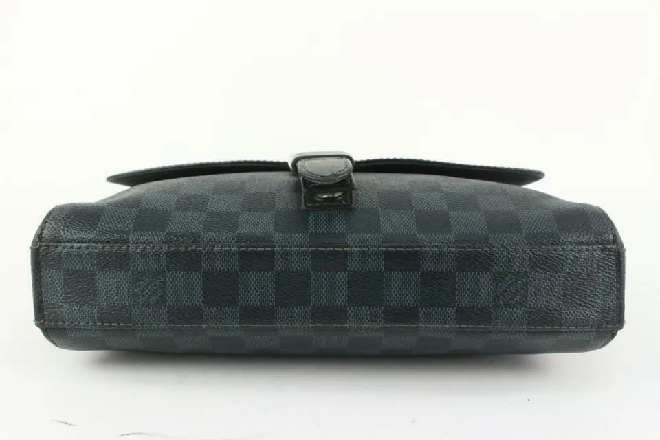 Louis Vuitton Damier Cobalt Newport PM Messenger Crossbody Bag 910lv90
