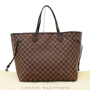 LOUIS VUITTON Damier Ebene Neverfull GM Tote Bag
