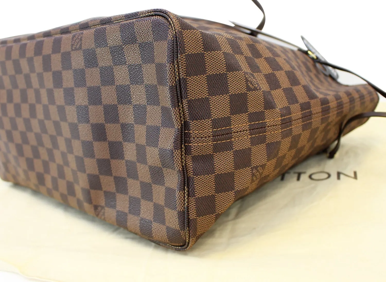 LOUIS VUITTON Damier Ebene Neverfull GM Tote Bag