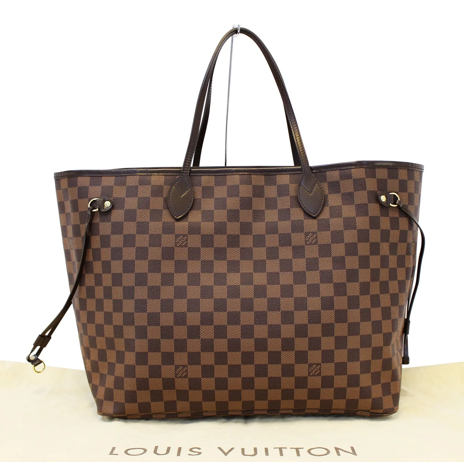 LOUIS VUITTON Damier Ebene Neverfull GM Tote Bag