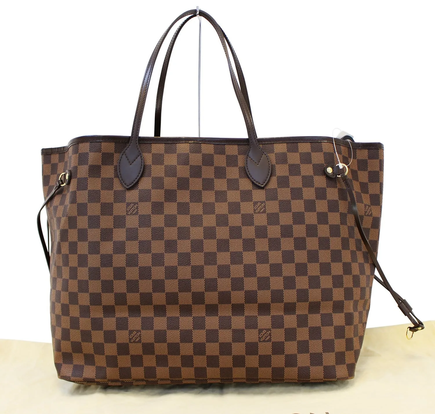 LOUIS VUITTON Damier Ebene Neverfull GM Tote Bag