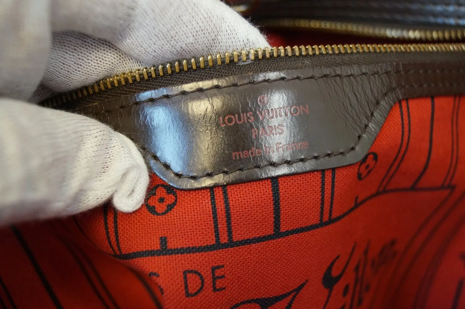 LOUIS VUITTON Damier Ebene Neverfull MM Shoulder Bag