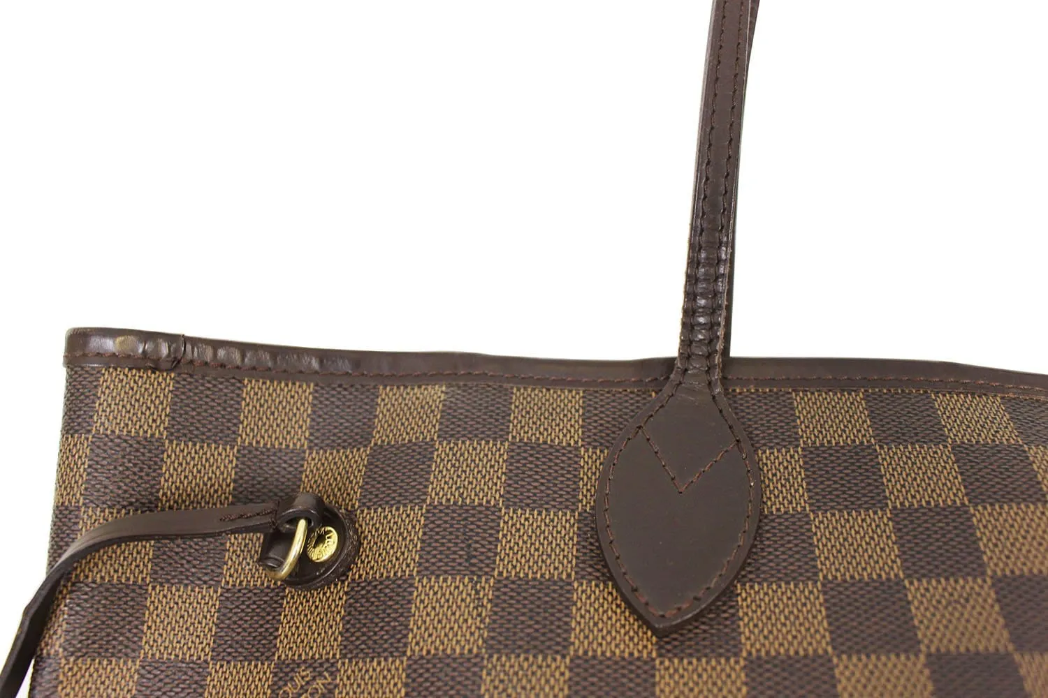 LOUIS VUITTON Damier Ebene Neverfull MM Shoulder Bag