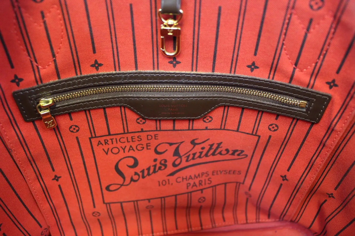 LOUIS VUITTON Damier Ebene Neverfull MM Shoulder Bag
