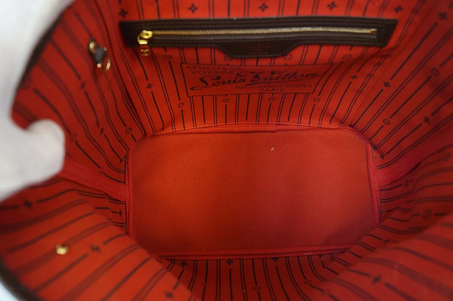 LOUIS VUITTON Damier Ebene Neverfull MM Shoulder Bag