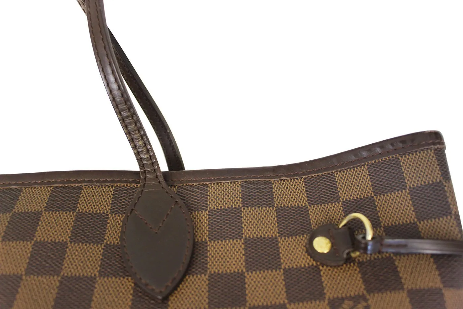 LOUIS VUITTON Damier Ebene Neverfull MM Shoulder Bag