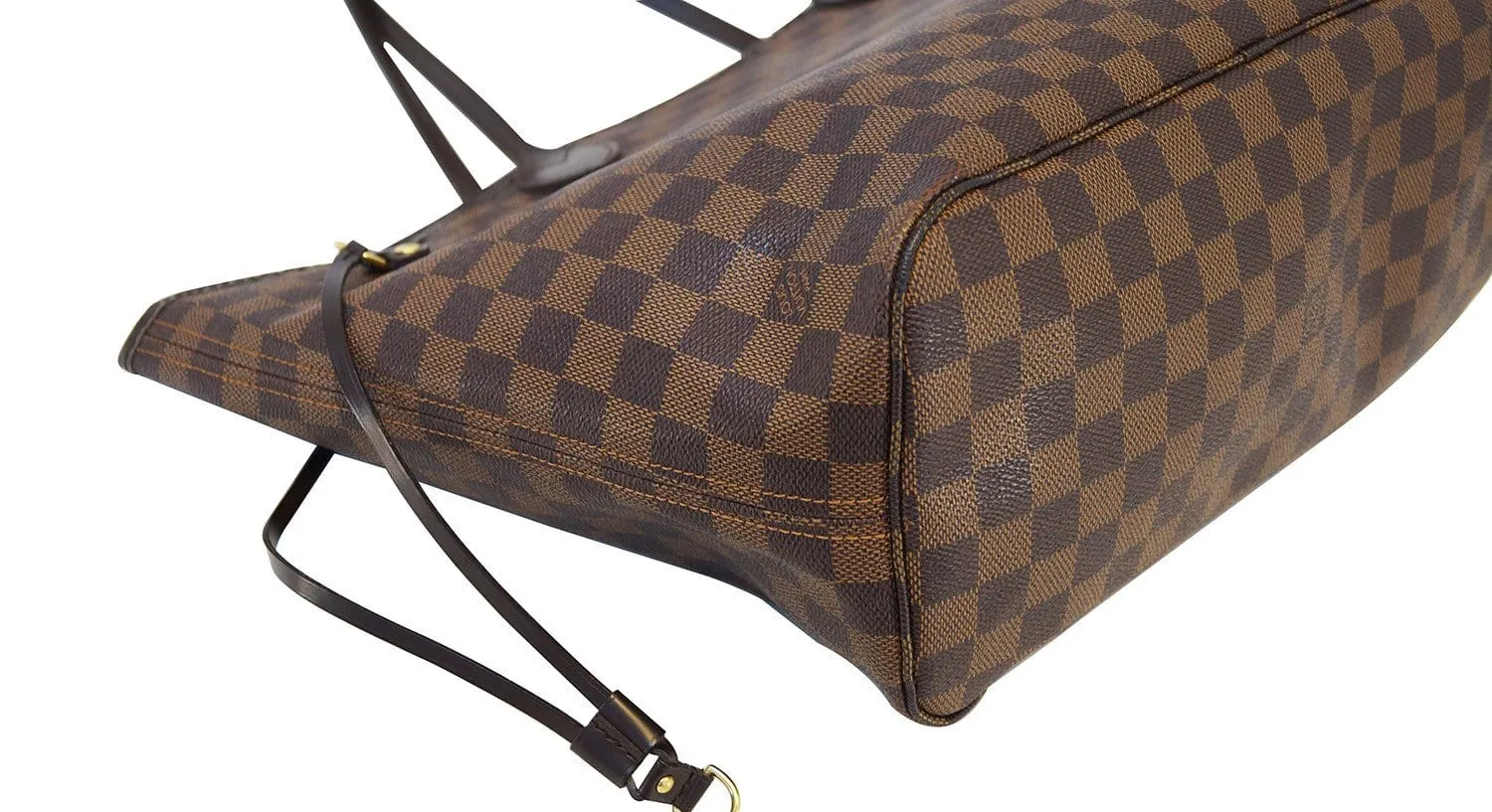LOUIS VUITTON Damier Ebene Neverfull MM Shoulder Bag