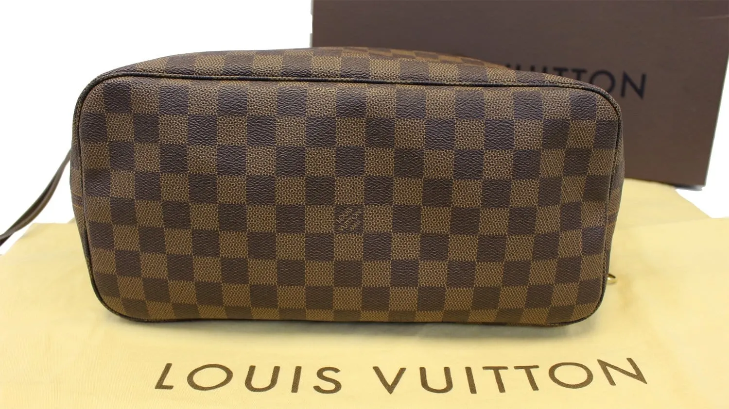 LOUIS VUITTON Damier Ebene Neverfull MM Shoulder Bag