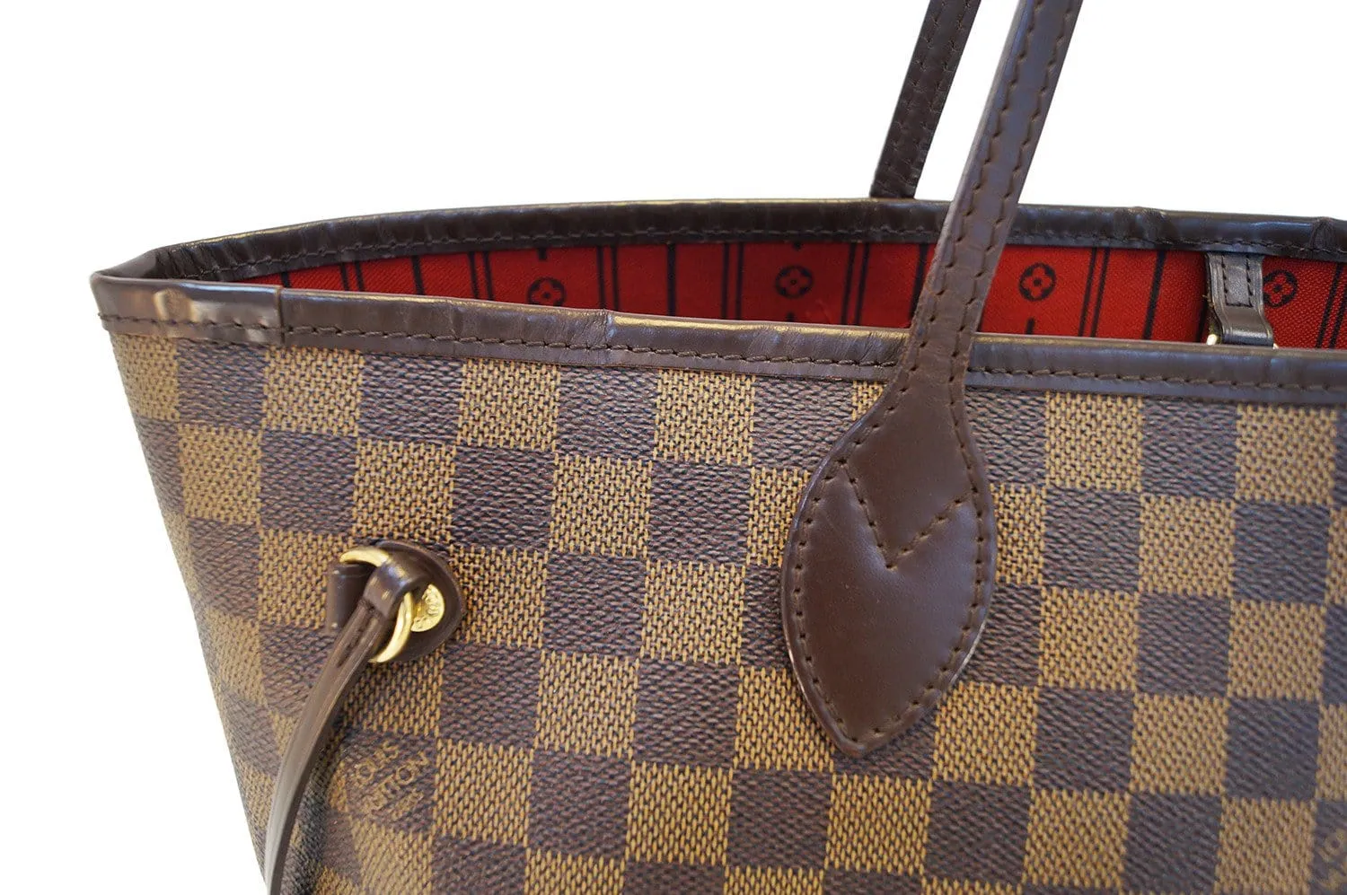 LOUIS VUITTON Damier Ebene Neverfull MM Shoulder Bag