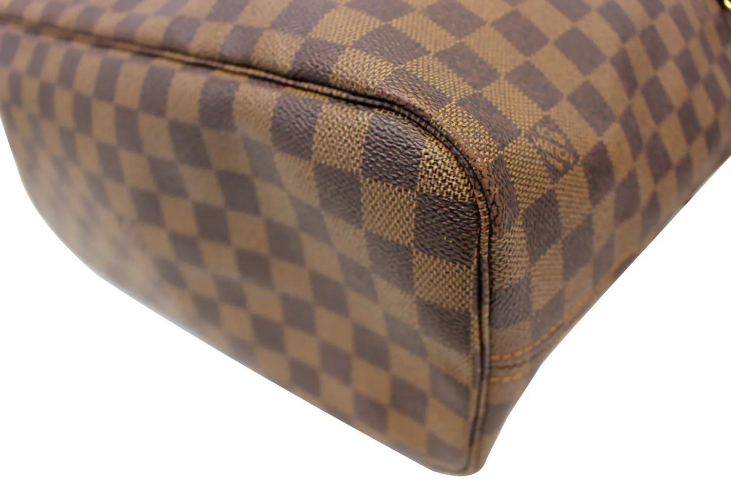 LOUIS VUITTON Damier Ebene Neverfull MM Shoulder Bag