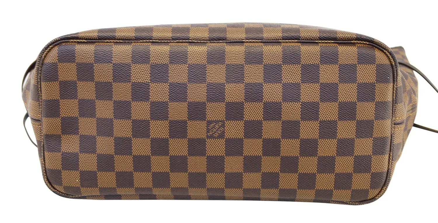 LOUIS VUITTON Damier Ebene Neverfull MM Shoulder Bag