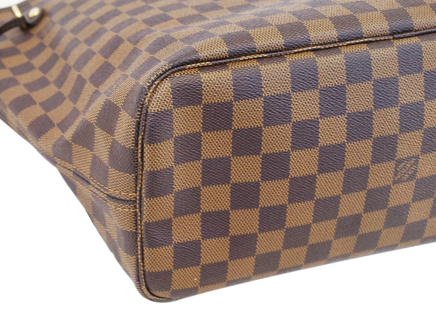LOUIS VUITTON Damier Ebene Neverfull MM Shoulder Bag