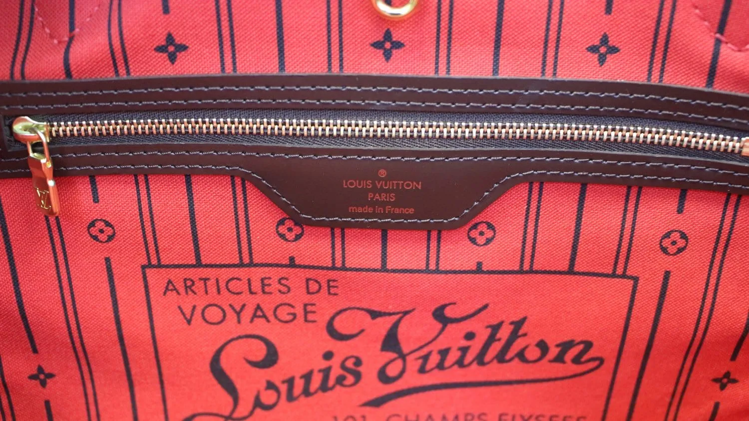 LOUIS VUITTON Damier Ebene Neverfull MM Shoulder Bag