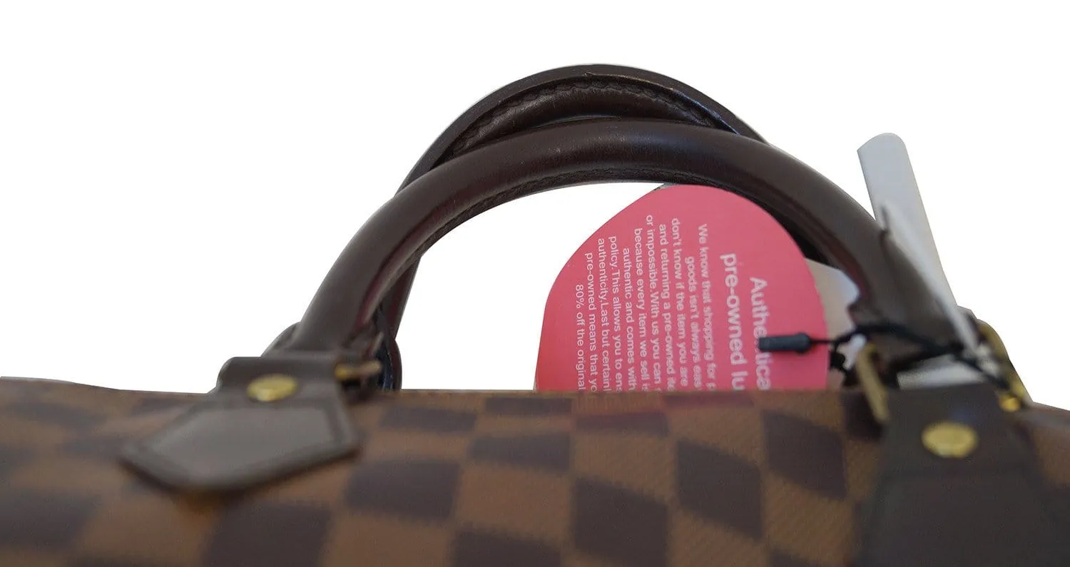 LOUIS VUITTON Damier Ebene Speedy 35 Handbag