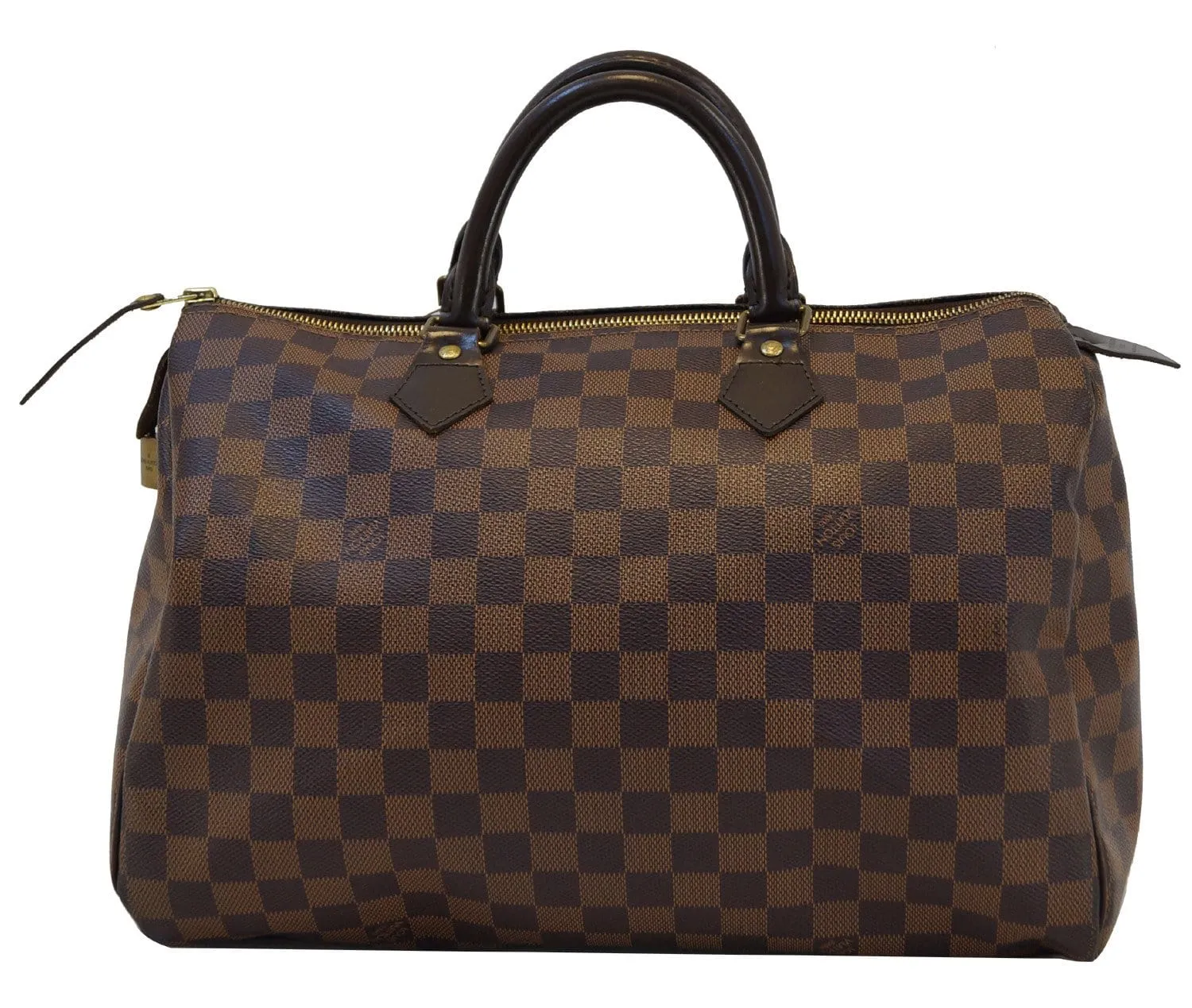 LOUIS VUITTON Damier Ebene Speedy 35 Handbag