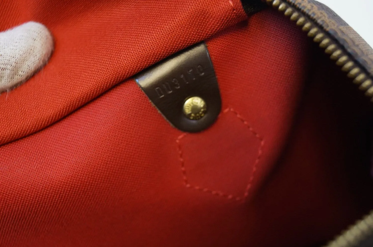 LOUIS VUITTON Damier Ebene Speedy 35 Handbag