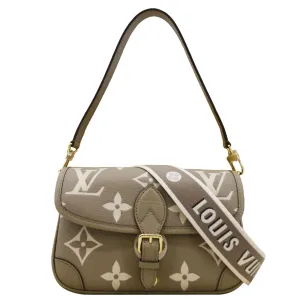LOUIS VUITTON Diane Empreinte Monogram Leather Shoulder Bag Bicolor