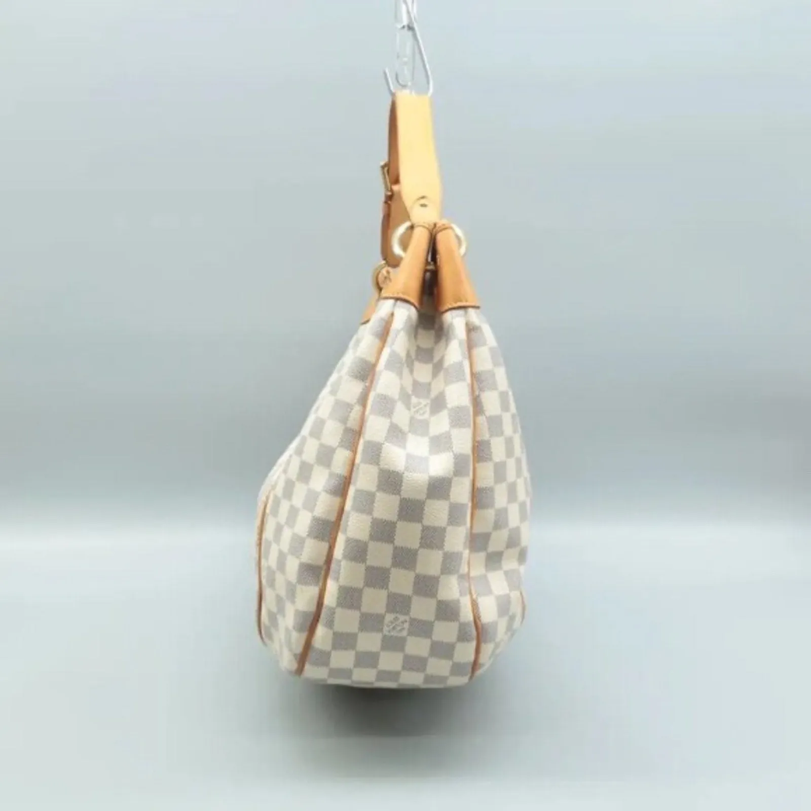 Louis Vuitton Galliera GM White Damier Azur Canvas Shoulder Bag