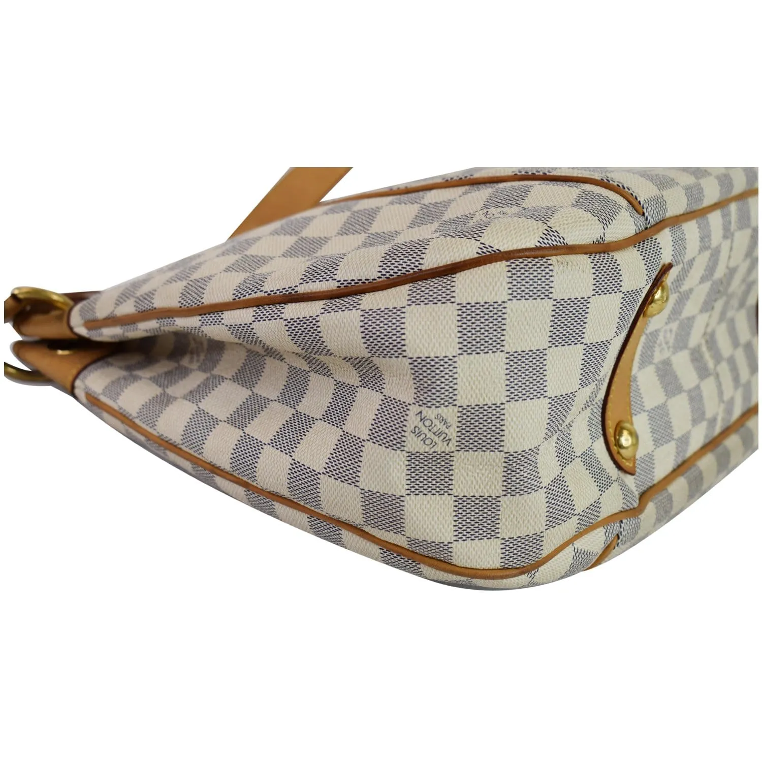 LOUIS VUITTON Galliera PM Damier Azur Shoulder Bag White