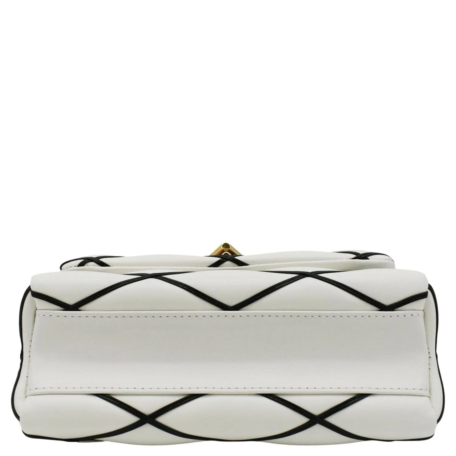 LOUIS VUITTON GO-14 MM Malletage Leather Shoulder Bag White