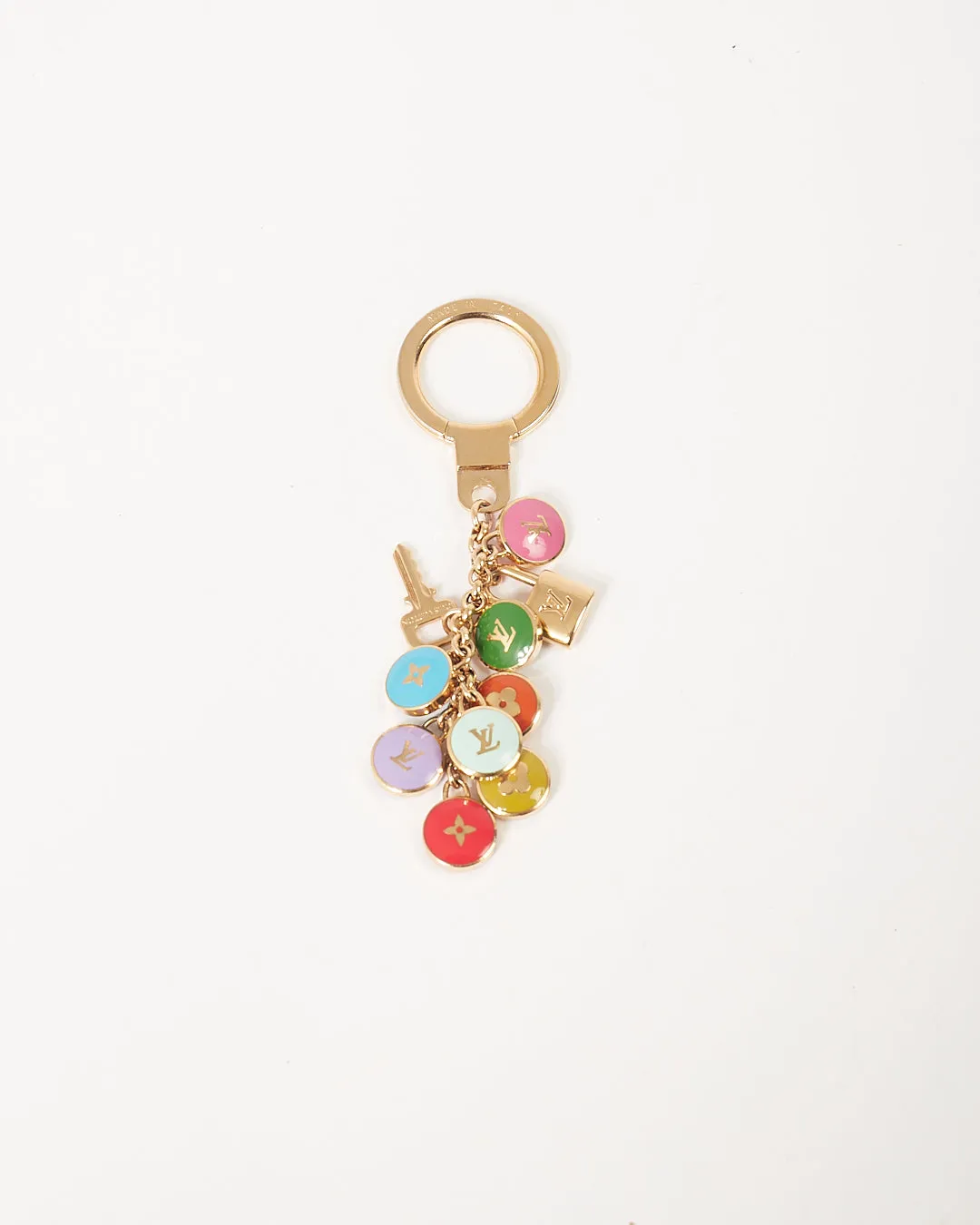 Louis Vuitton Gold Multi Pastilles Key Chain/Bag Charm