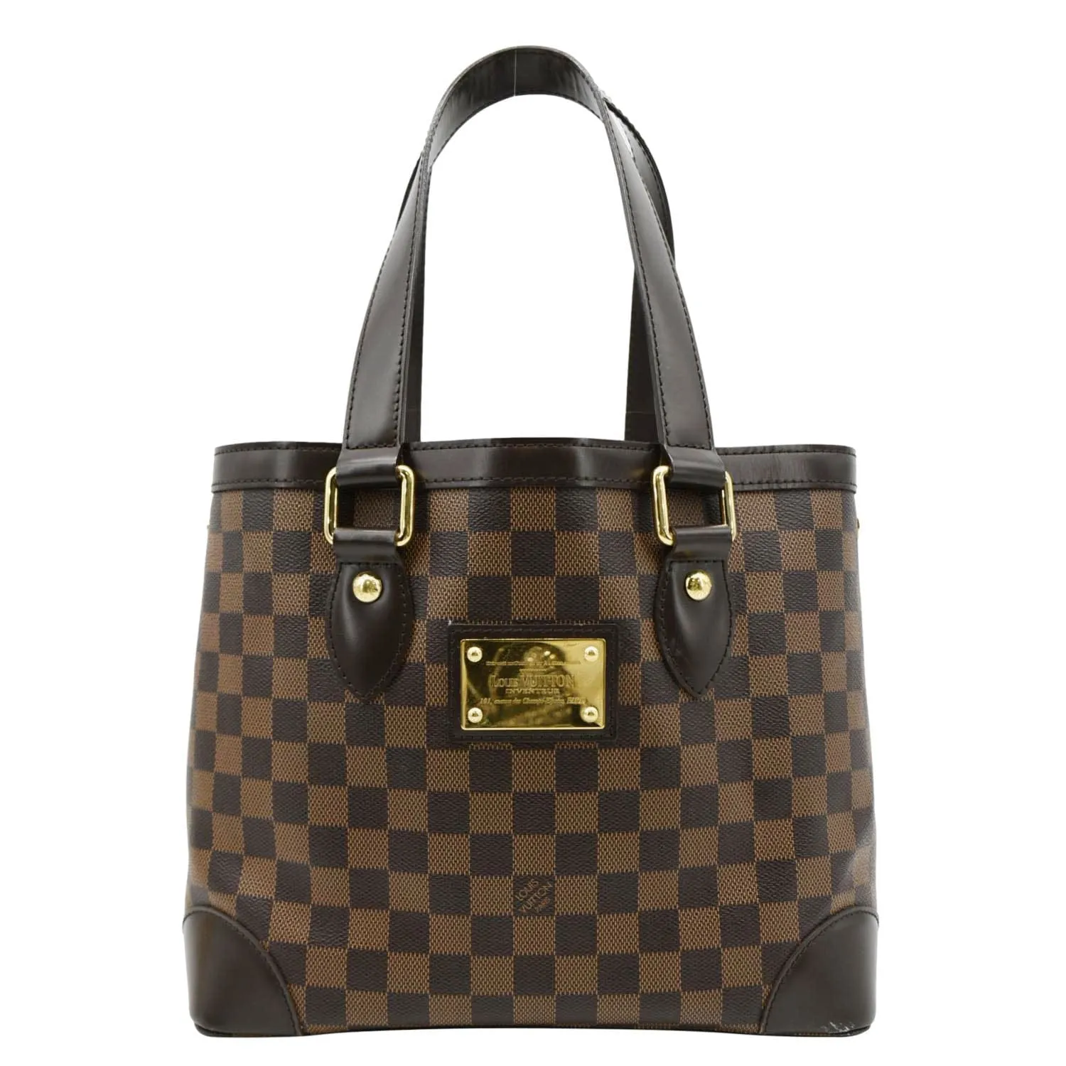 LOUIS VUITTON Hampstead PM Damier Ebene Shoulder Bag Brown