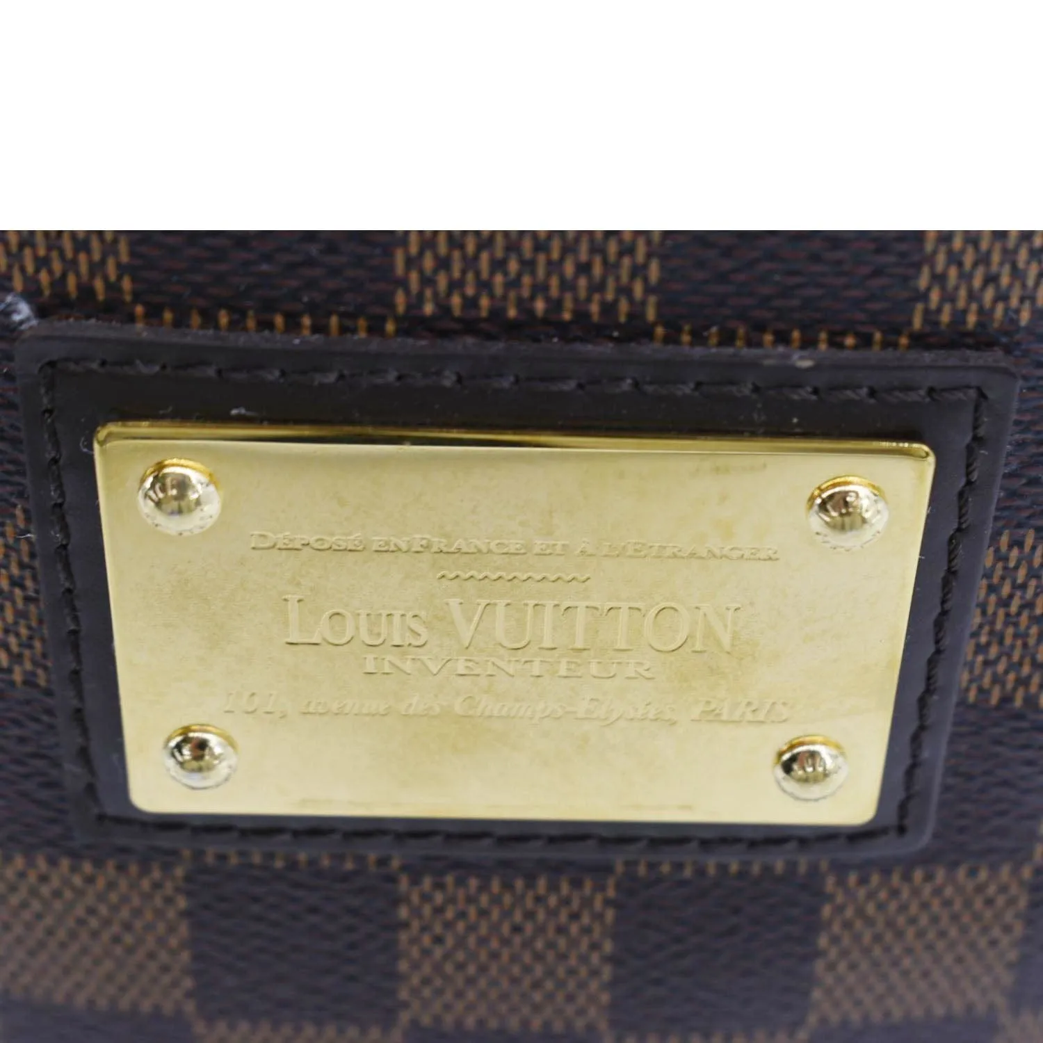 LOUIS VUITTON Hampstead PM Damier Ebene Shoulder Bag Brown
