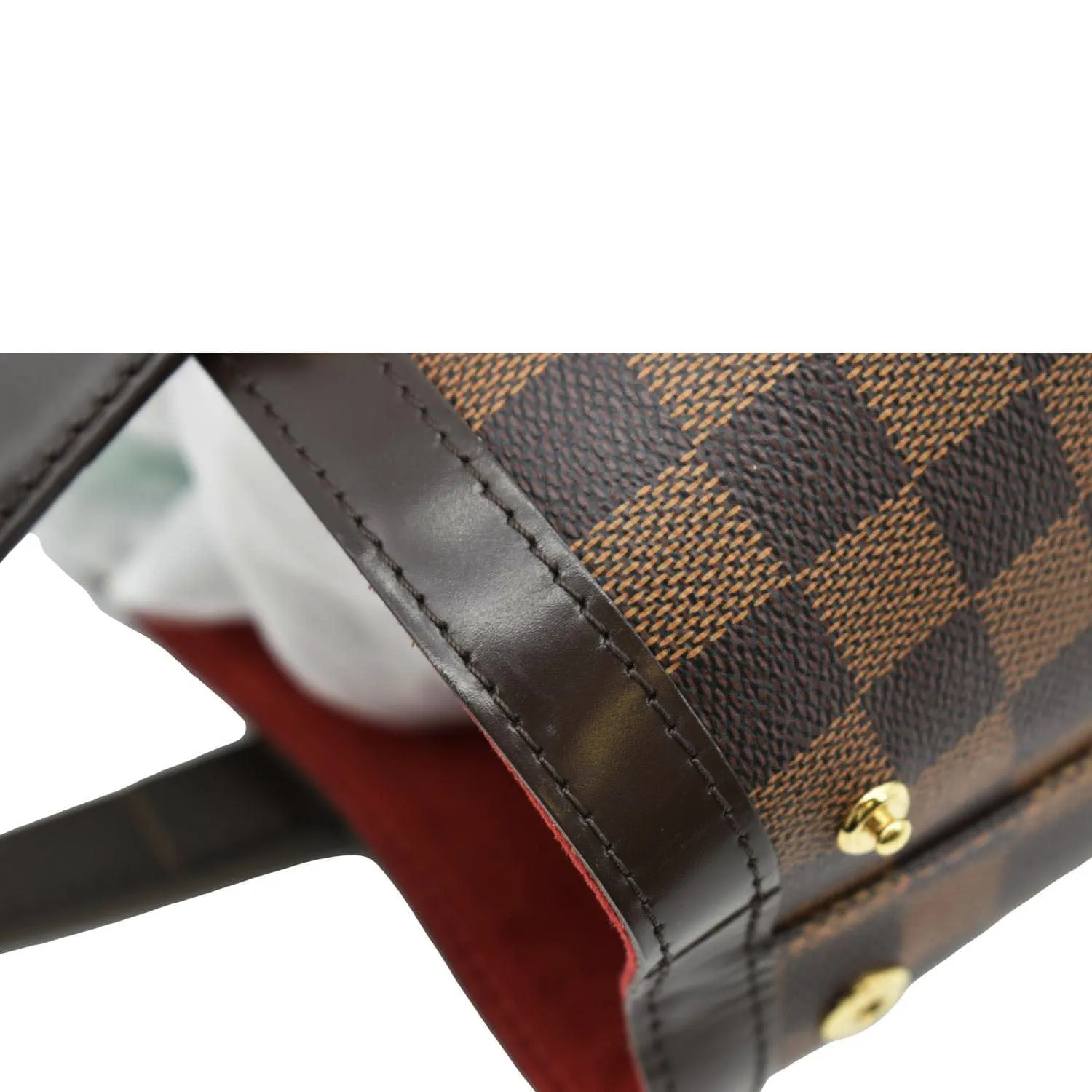 LOUIS VUITTON Hampstead PM Damier Ebene Shoulder Bag Brown