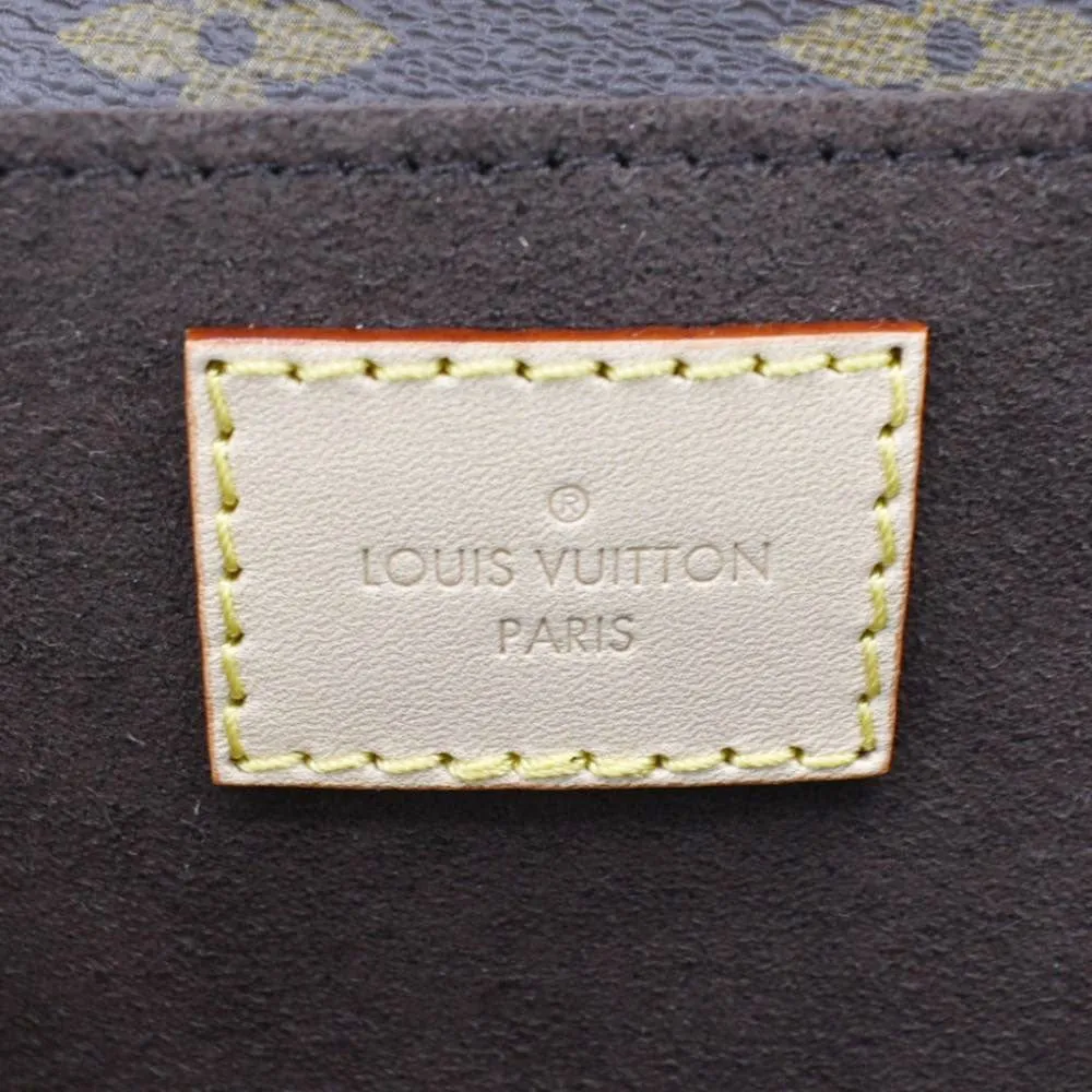 LOUIS VUITTON Metis East West Pochette Monogram Canvas Shoulder Bag Brown