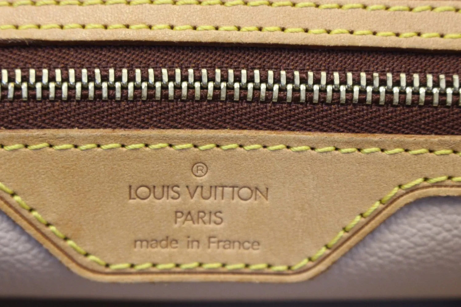 LOUIS VUITTON Monogram Brown Bucket GM Shoulder Bag