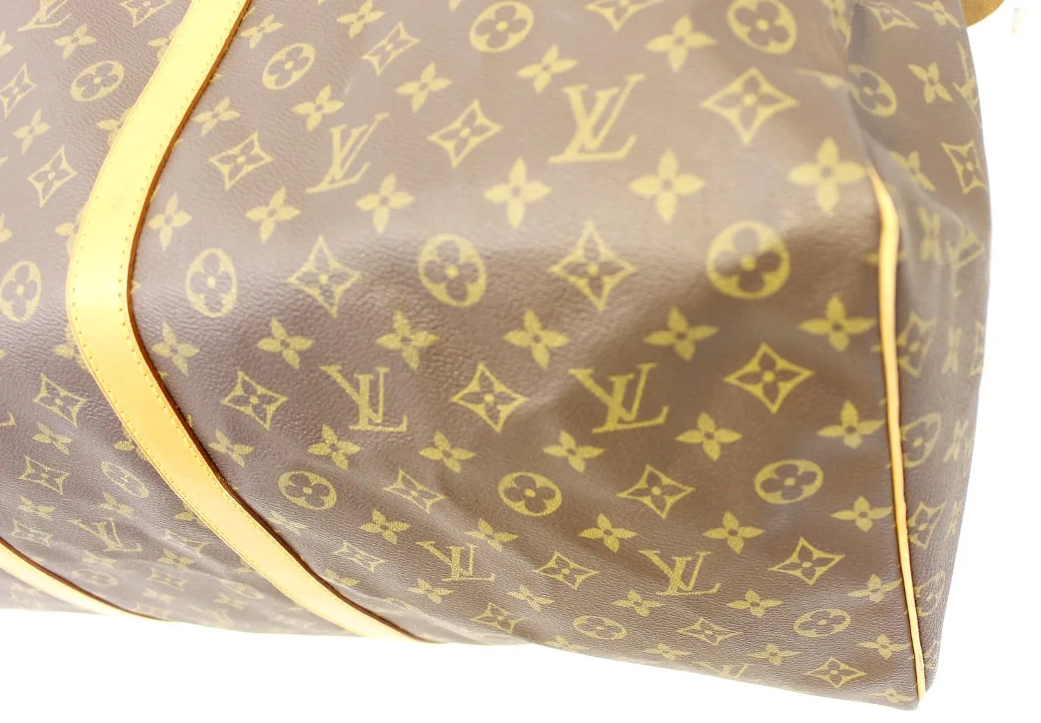 LOUIS VUITTON Monogram Canvas Brown Keepall 60 Travel Bag