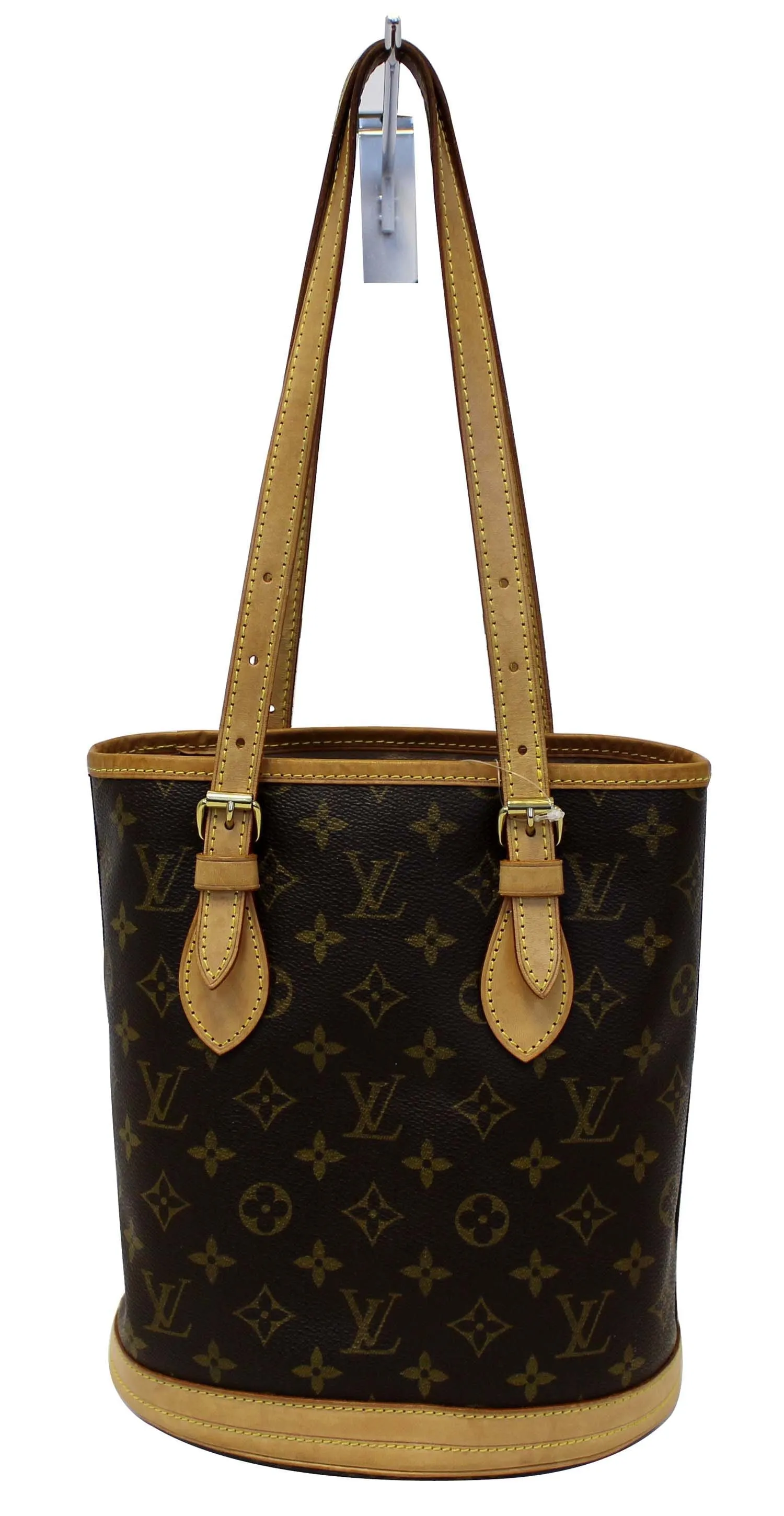 LOUIS VUITTON Monogram Canvas Petit Bucket Shoulder Bag